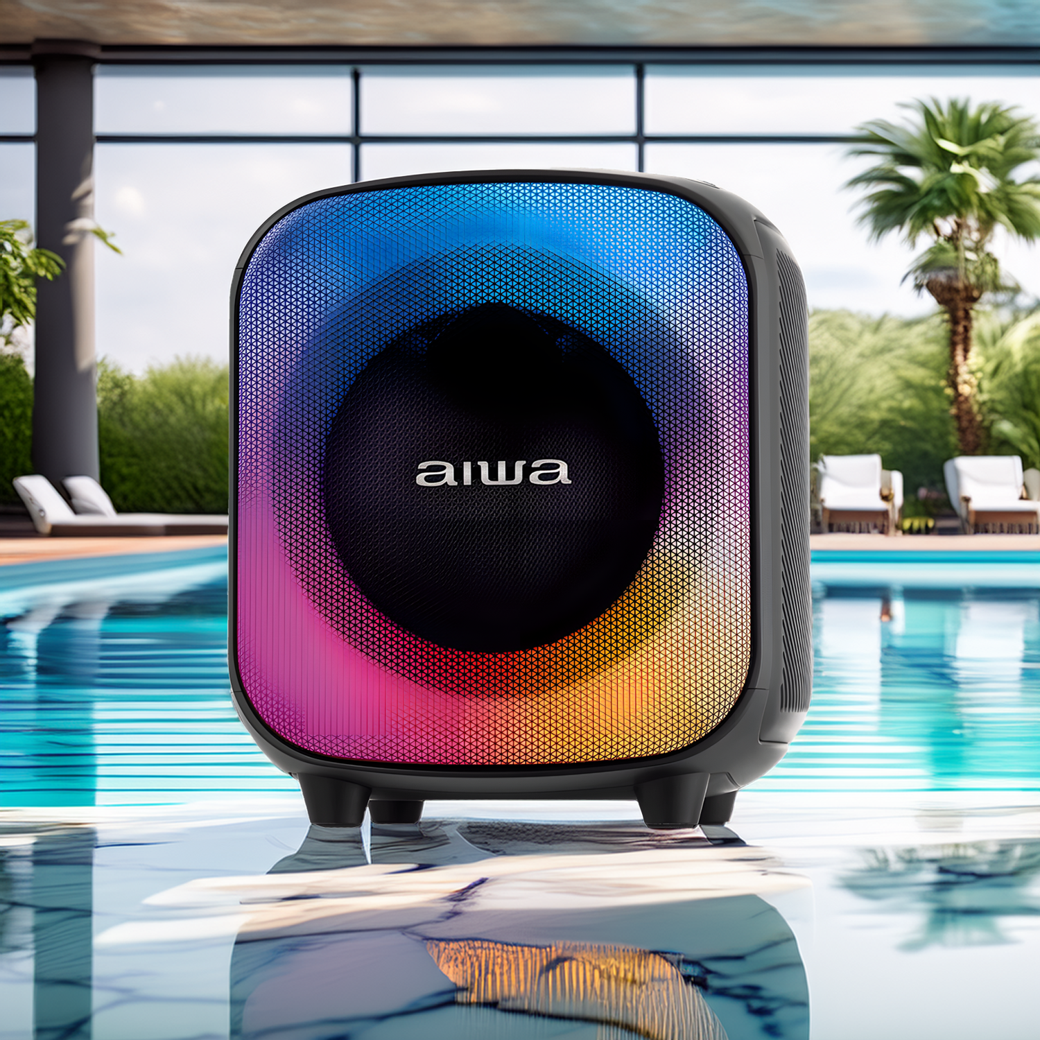 Caixa De Som Amplificada Aiwa Party Box Awspb07 Bluetooth Caixa De Som Amplificada Aiwa Party Box Awspb07 Bluetooth